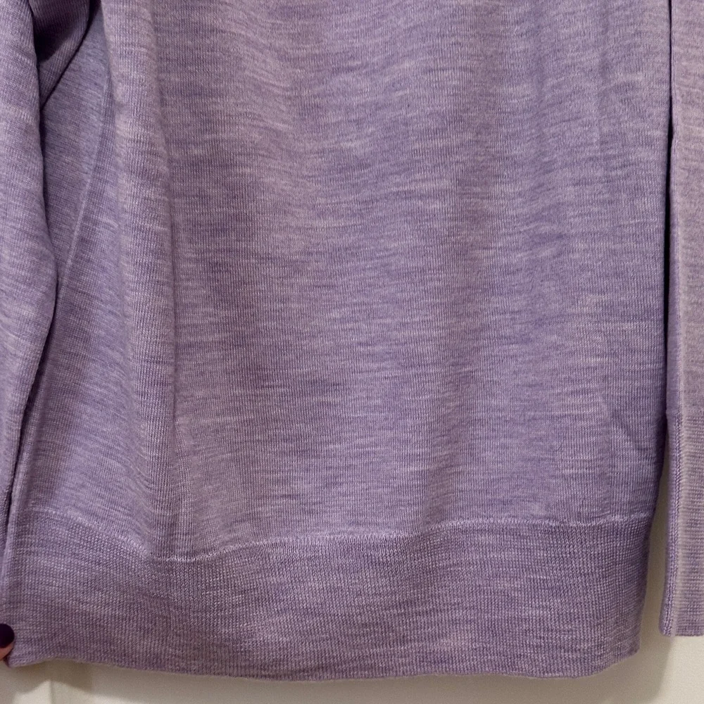 J. Crew Purple Off-the-Shoulder Sweater